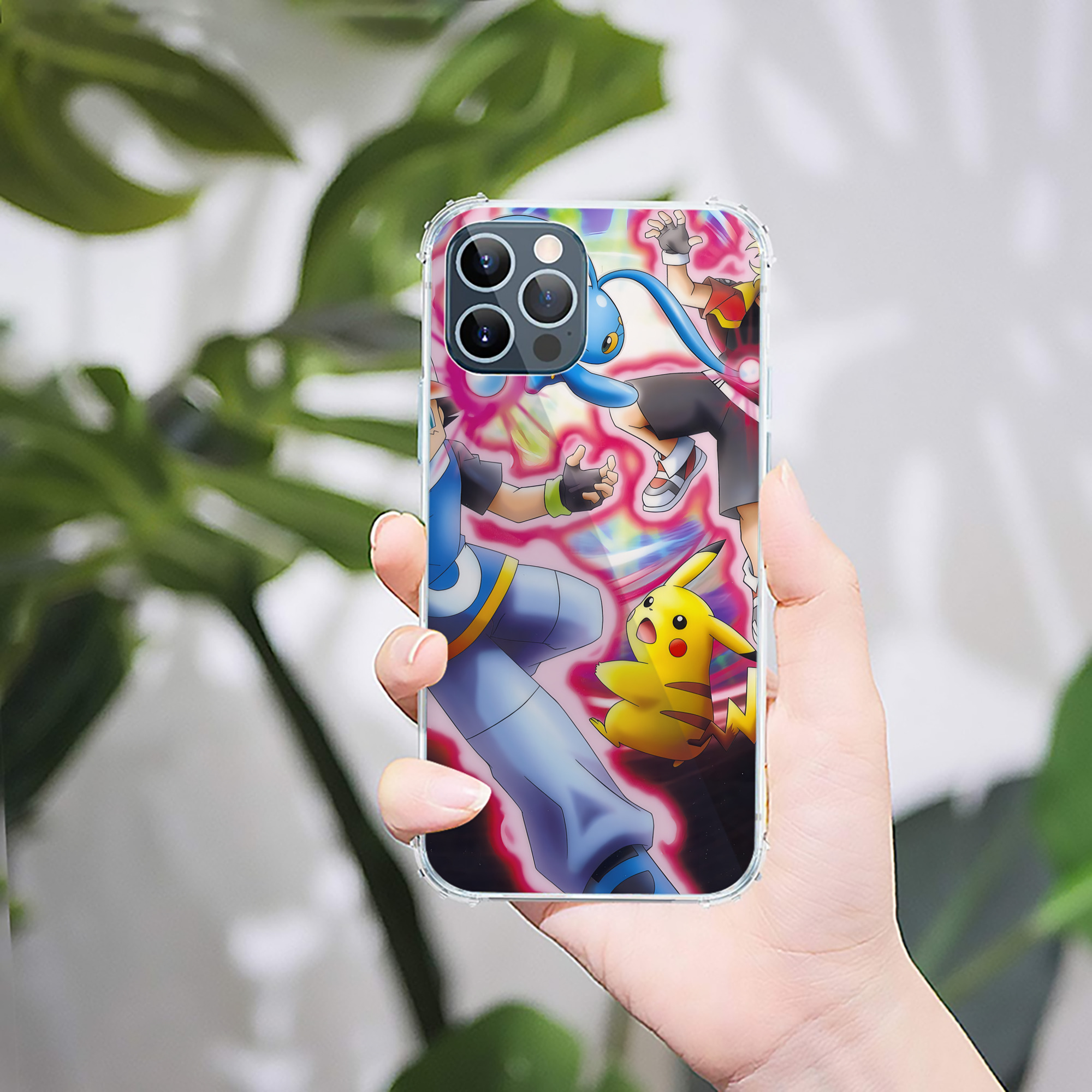 （画像用） ポケットモンスター Pokémon 【iPhone 12シリーズ対応】透明スマホケース（クリアソフトケース）